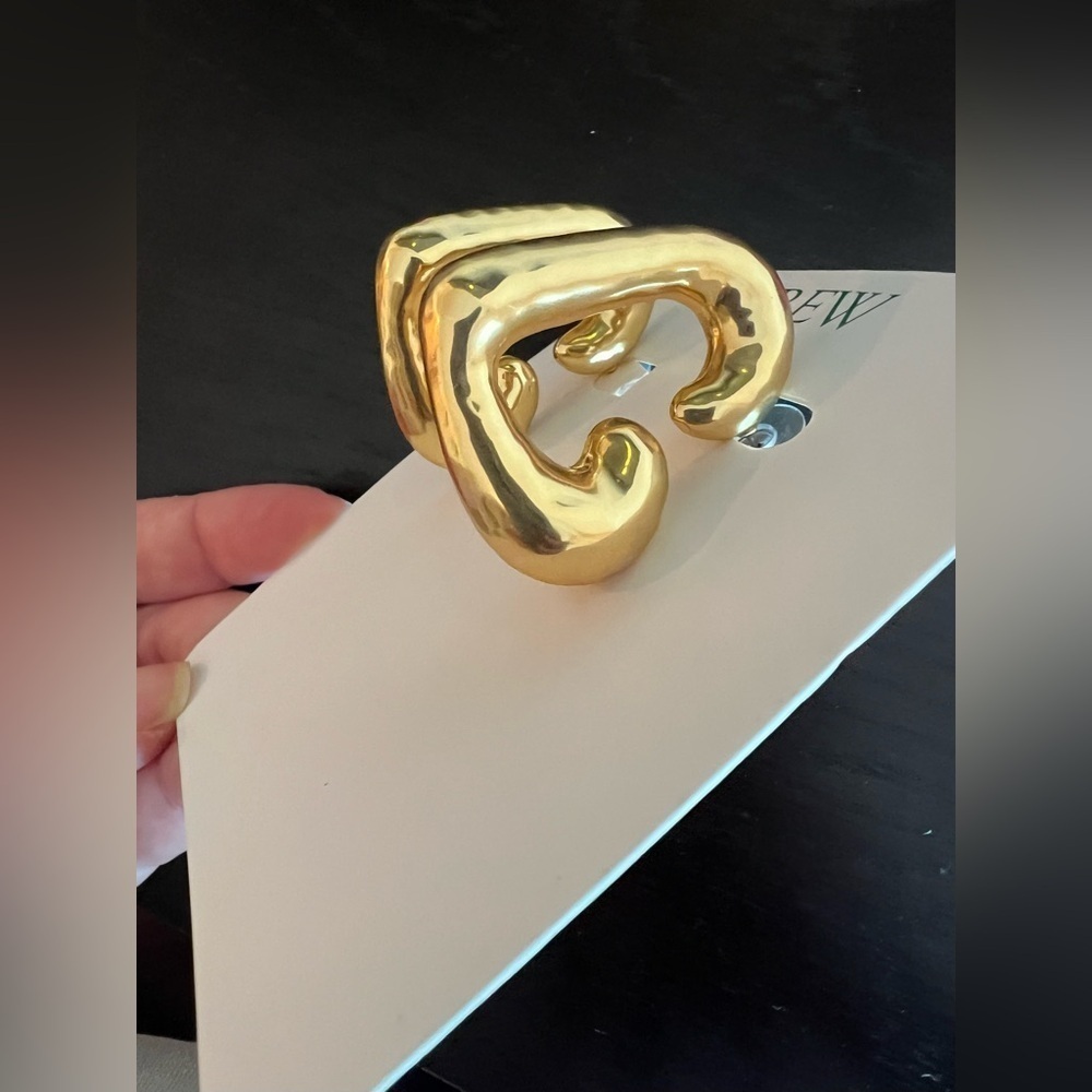 J.CREW Heart hoop earrings - Picture 10 of 12